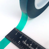1/2" Wide x 72 Yards Green Polyester PET Tape – Made in USA – for Powder Coating, Ceramic Coating, Painting, Plating, Anodizing, Splicing, Sublimation, and More