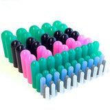 High Temp Masking Supply 160 Piece Silicone Rubber Plug and Cap Set - 1/16" to 3/4" Range