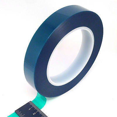 3/4" Wide x 72 Yards Green Polyester PET Tape – Made in USA – for Powder Coating, Ceramic Coating, Painting, Plating, Anodizing, Splicing, Sublimation, and More