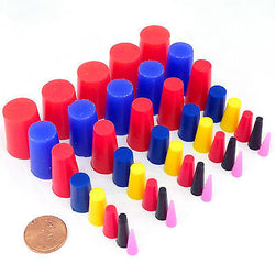 40pc High Temp Silicone Rubber Plug Kit Powder Coating Paint Masking Assortment