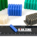 175pc High Temp Silicone Rubber End Cap Kit Powder Coating Paint Assortment