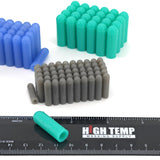 175pc High Temp Silicone Rubber End Cap Kit Powder Coating Paint Assortment