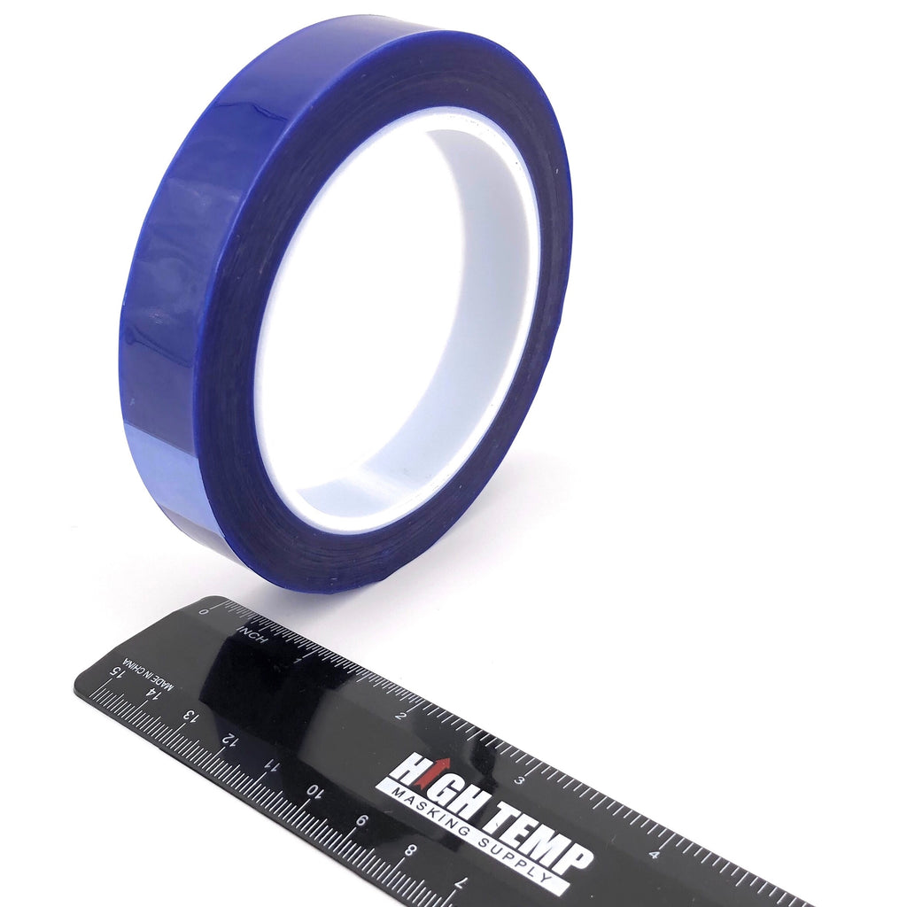 3/4" X 72 Yards HIGH TEMP Blue Polyester Masking Heat Tape Powder Coat High Temp Masking Supply