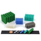 175pc High Temp Silicone Rubber End Cap Kit Powder Coating Paint Assortment