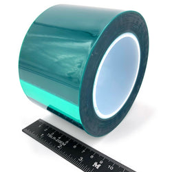 3" Wide x 72 Yards Green Polyester PET Tape – Made in USA – for Powder Coating, Ceramic Coating, Painting, Plating, Anodizing, Splicing, Sublimation, and More