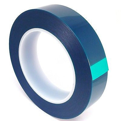 WOD PFT35GS High Temperature Polyester Green Masking Pet Tape. 1 inch x 72  yds. For Powder Coating, E-Coating or Plating Projects. Up to 350 F