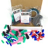 124 Piece High Temp Silicone Rubber Masking Kit Powder Coating Paint Caps Plugs Tape