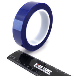 1" X 72 Yards HIGH TEMP Blue Polyester Masking Heat Tape Powder Coating Paint